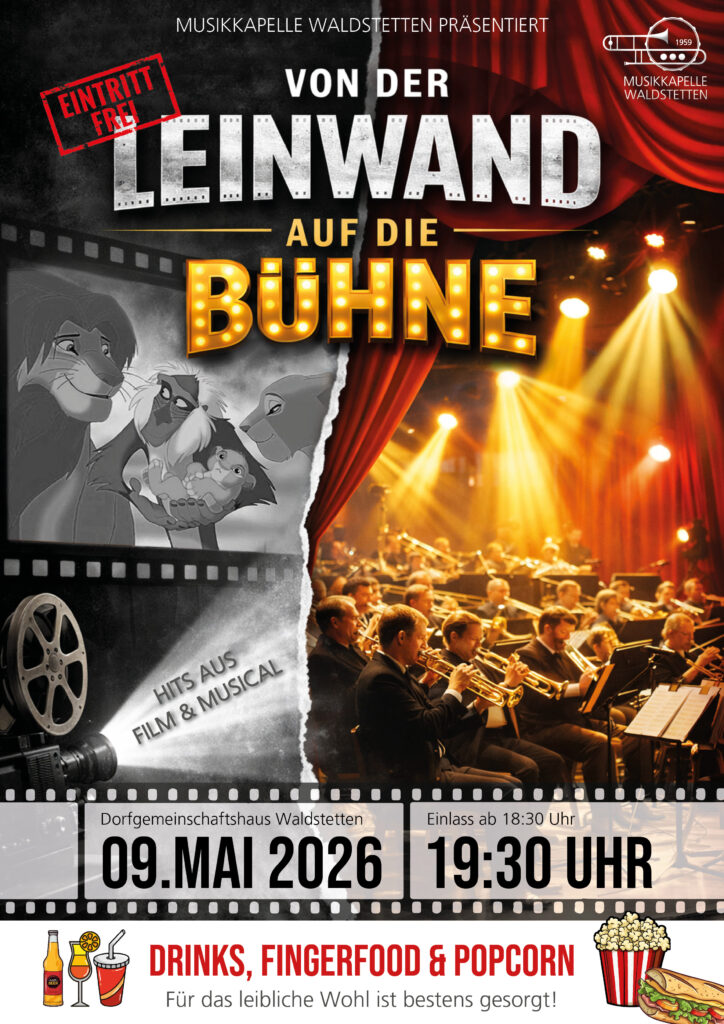 Plakat für das Frühjahrskonzert 2026