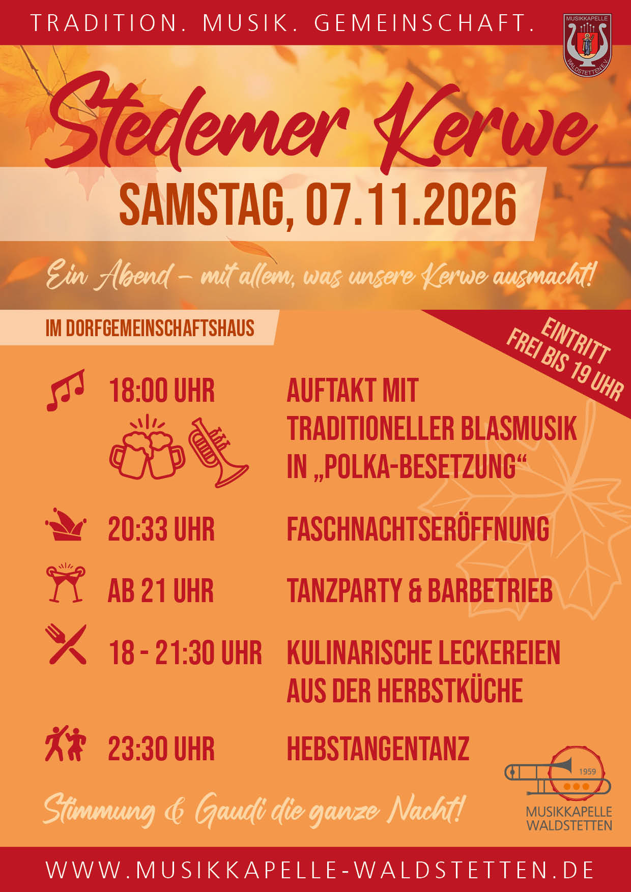 Plakat für die Kerwe 2026